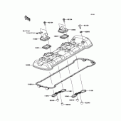 Схема узла: Клапанная крышка для Kawasaki KLZ1000 Versys 1000