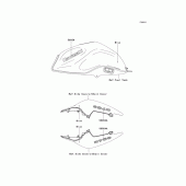 Схема вузла: Decals(blue)(l8f) для Kawasaki ZR750 Z750