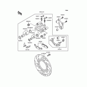 Схема вузла: Заднє гальмо для Kawasaki ZX900 GPZ900R
