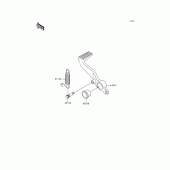 Схема вузла: Лапка гальма для Kawasaki ZX600 Ninja ZX-6R