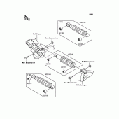 Схема вузла: Амортизатор задній для Kawasaki KLX110 KLX110