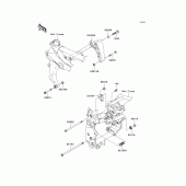 Схема узла: Крепление двигателя для Kawasaki ZR750 Z750