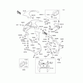 Схема вузла: Cowling(zx750-m1) для Kawasaki ZX750 Ninja ZX-7R