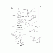 Схема вузла: Передній гальмівний циліндр для Kawasaki VN1500 Vulcan 1500 Classic FI