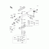Схема узла: Руль & Пульт управления рулевой для Kawasaki KX250/ KX252 KX250F