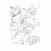 Схема узла: Радиатор для Kawasaki ZX600 Ninja ZX-6