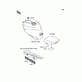 Схема вузла: Інформаційні наклейки для Kawasaki ZX636 Ninja ZX-6R