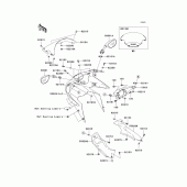 Схема узла: Облицовочные элементы для Kawasaki ZX636 Ninja ZX-6R