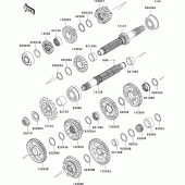 Схема вузла: Трансмісія для Kawasaki ZX1000 Ninja ZX-10R