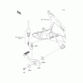 Схема вузла: Лапка гальма для Kawasaki ER650 ER-6N ABS