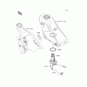 Схема вузла: Fuel pump для Kawasaki KLX250 KLX250