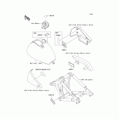 Схема вузла: Інформаційні наклейки для Kawasaki VN800 Vulcan 800