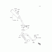 Схема вузла: Вихлопна система для Kawasaki KLX125 KLX125L