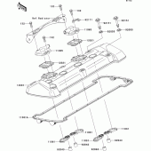 Схема вузла: Клапанна кришка Kawasaki ZR750 Z750 ABS