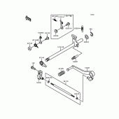 Схема узла: Переключатель передач для Kawasaki ZX400 ZXR400R