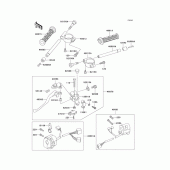 Схема узла: Руль & Пульт управления рулевой для Kawasaki ZX600 Ninja ZX-6R