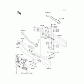 Схема вузла: Вихлопна система для Kawasaki VN900 Vulcan 900 Custom