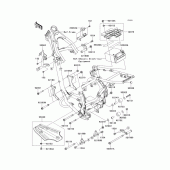 Схема узла: Крепление двигателя для Kawasaki KLX140 KLX140L