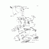 Схема вузла: Кріплення двигуна для Kawasaki ZX1000 Ninja ZX-10R ABS