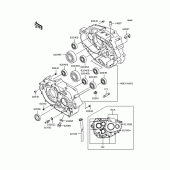 Схема вузла: Картер двигуна для Kawasaki KLX250 KLX250SR
