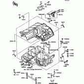 Схема узла: Картер двигателя для Kawasaki ZX900 GPZ900R