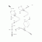 Схема вузла: Система запалювання для Kawasaki EX500 Ninja 500R
