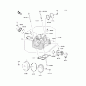 Схема вузла: Головка циліндра для Kawasaki KLX140 KLX140