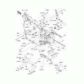 Схема узла: Крепление двигателя для Kawasaki VN1700 Vulcan 1700 Classic