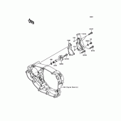 Схема вузла: Водяний насос для Kawasaki KLX450 KLX450R