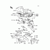 Схема узла: Заднее крыло для Kawasaki KLZ1000 Versys 1000