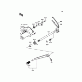 Схема узла: Переключатель передач для Kawasaki KLE300 Versys-X 300 ABS