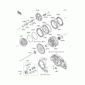 Схема вузла: Зчеплення для Kawasaki VN1700 VN1700 Classic Tourer ABS