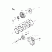 Схема вузла: Зчеплення для Kawasaki ER250 Z250