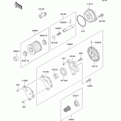 Схема узла: Масляный насос для Kawasaki KL650 KLR650