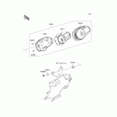 Схема вузла: Meter(s) для Kawasaki ZR1000 Z1000