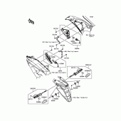 Схема вузла: Поворотники для Kawasaki EX650 ER-6F
