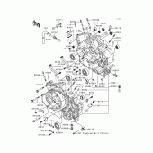 Схема вузла: Картер двигуна (1/2) для Kawasaki VN1500 Vulcan 1500 Nomad Fi