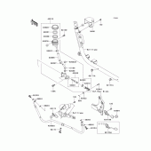 Схема вузла: Задній гальмівний циліндр для Kawasaki VN1700 Vulcan 1700 Classic