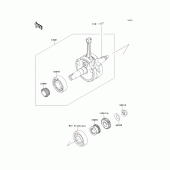 Схема вузла: Колінчастий вал для Kawasaki KLX125 KLX125