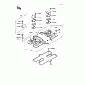 Схема вузла: Клапанна кришка Kawasaki ZG1200 Voyager XII