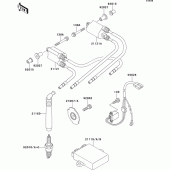 Схема вузла: Котушка запалювання для Kawasaki ZX750 ZXR750R