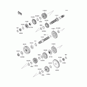 Схема вузла: Трансмісія для Kawasaki VN1700 Vulcan 1700 Voyager ABS