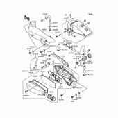 Схема вузла: Повітряний фільтр для Kawasaki VN250 Eliminator 250V