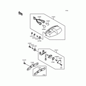Схема узла: Задний фонарь (Стоп-сигнал) для Kawasaki ZX400 ZXR400