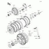Схема узла: Сцепление для Kawasaki ZX1000 Ninja 1000 ABS