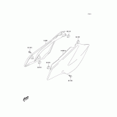 Схема вузла: Side covers для Kawasaki KLX125 KLX125