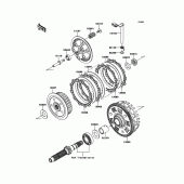 Схема вузла: Зчеплення для Kawasaki ER650 ER-6N