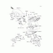 Схема вузла: Fenders(1/2) для Kawasaki ZX636 Ninja ZX-6R