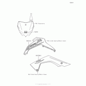 Схема вузла: Decals(Ajf) для Kawasaki KLX140 KLX140
