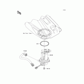 Схема узла: Fuel pump для Kawasaki KX450 KX450F